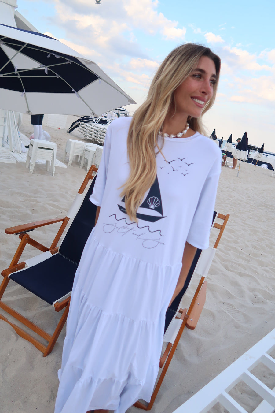 Amoure Dress Salt and Sea