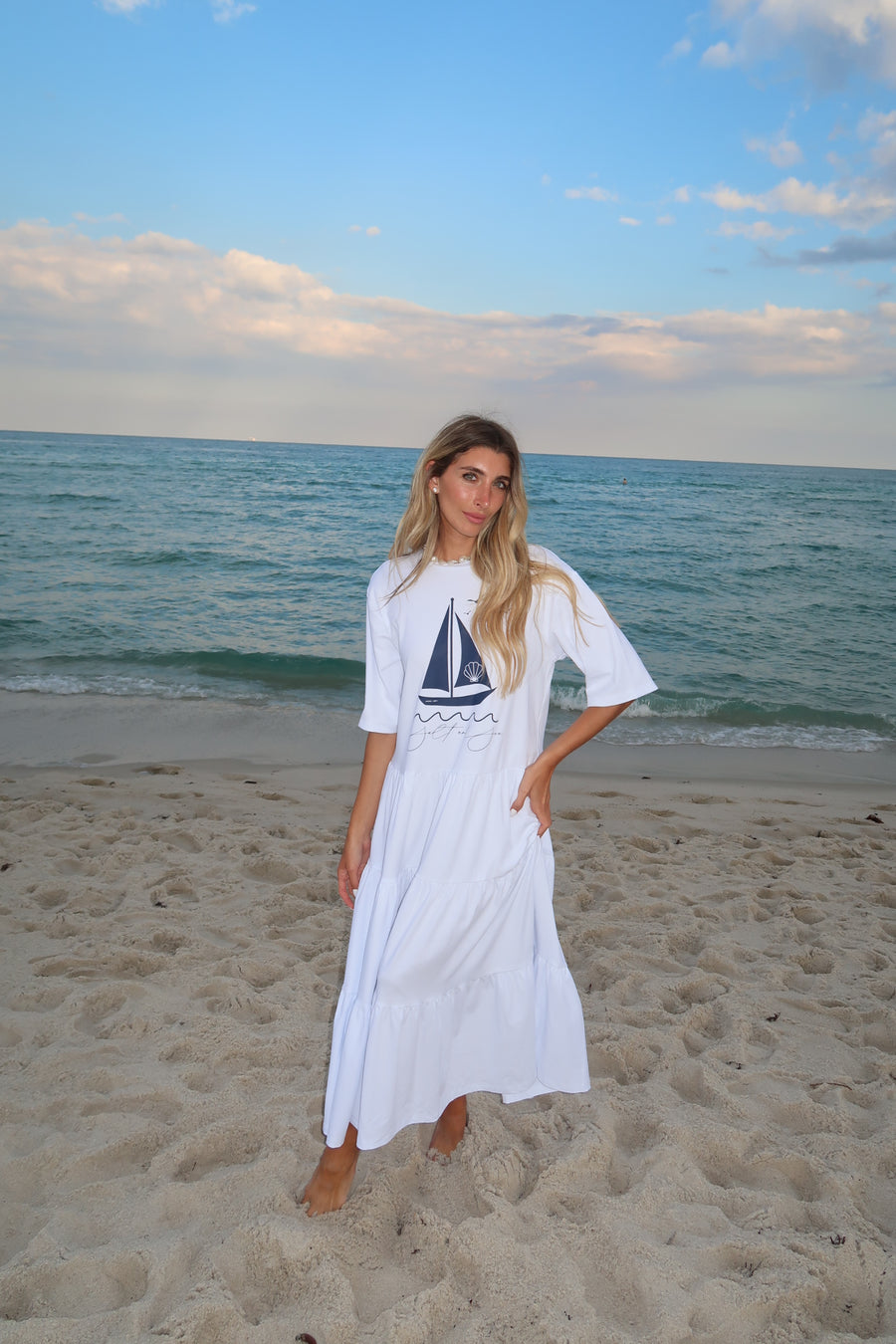 Amoure Dress Salt and Sea